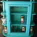RESERVED FOR KERRI Fabulously Refurbished Spice Cabinet in Teal