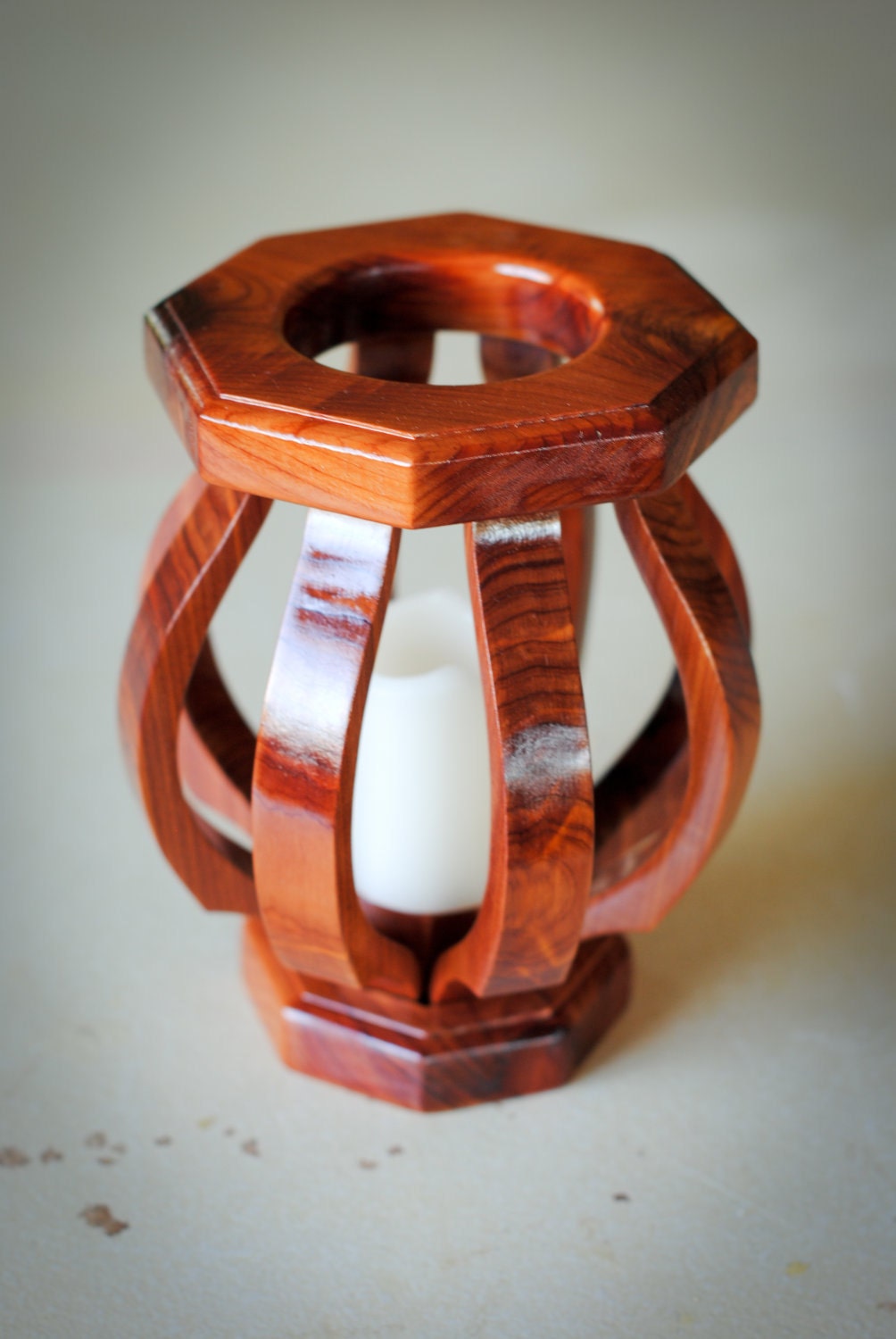Small Wooden Vase