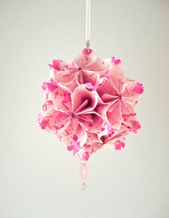 Items Similar To Cherry Blossom 1 Origami Flower Ball On Etsy