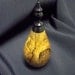 Miniature Burl Oak Container with Removable Black Spindle Top