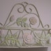 Vintage, Shabby Chic, Iron Wall Shelf/Basket. Lovely and useful.