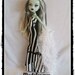 OOAK Handmade Gown & Boa for MONSTER HIGH Doll Custom Fashion Clothes Gown