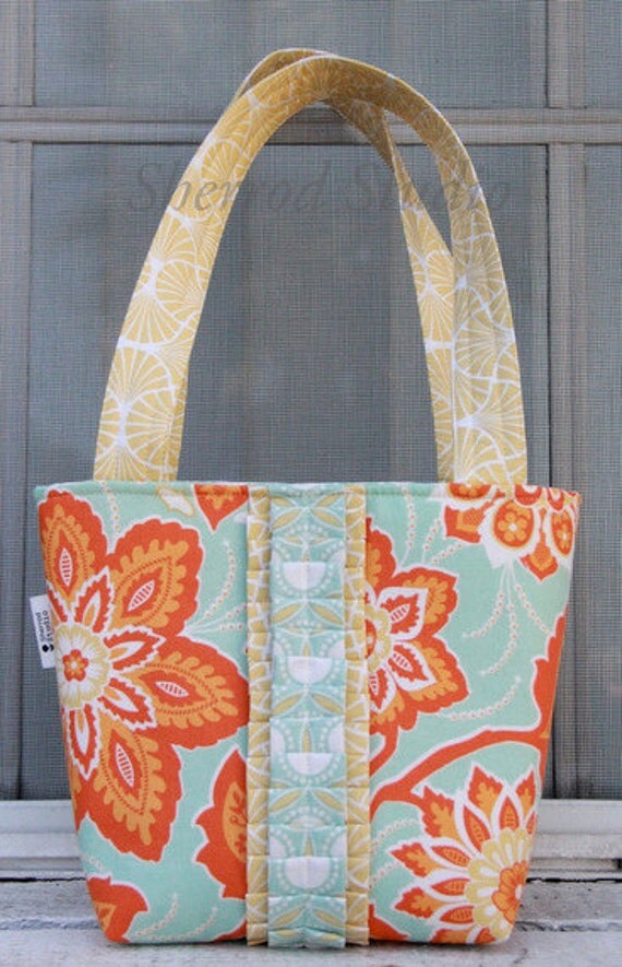 Items similar to Scripture Totes, Small Tote Bag, Tangerine Tango on Etsy