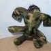 ON SALE - Green Camo Elephant with Sound