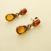 Sterling Amber dangle earrings