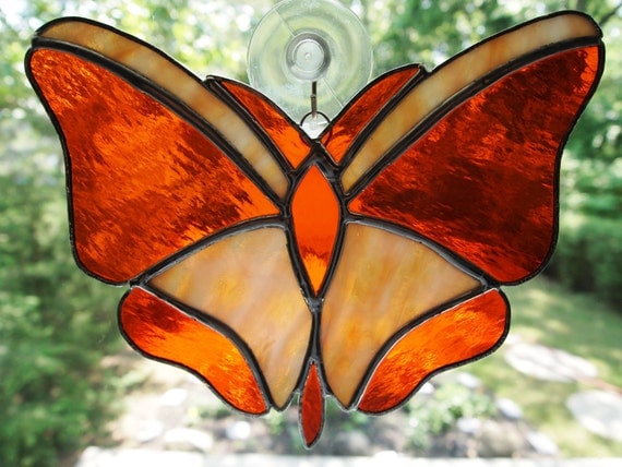 Stained Glass Butterfly Suncatcher