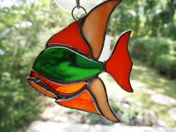 Stained Glass Suncatcher Fish