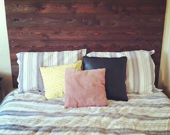 Rustic Wooden Headboard