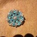 Reserved for ANN - Vintage SYMPHONY Original Brooch in Blue with Baguette, Marquise and Pear shaped Rhinestones