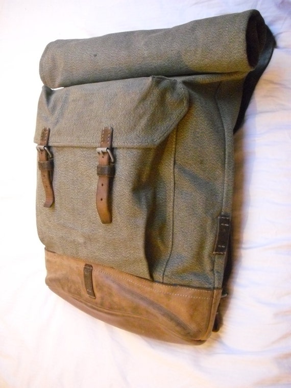 Swiss Army salt and pepper rucksack Original by TheBarnacleTree