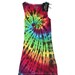 Tie Dye Tank Top - Extra Long - In Rainbow Colors - Ready To Ship XXL ((SALE))