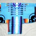 Southwestern theme Fleece Dog Coat size x-large (60 lbs.) with cotton lining. Cozy, Warm and Cute.