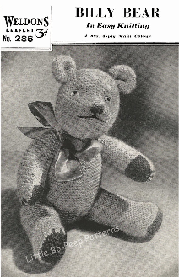 candy bear free knitting pattern