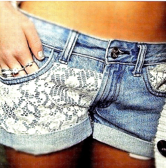 denim-lace-shorts
