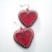 Valentines Heart Beaded Earrings