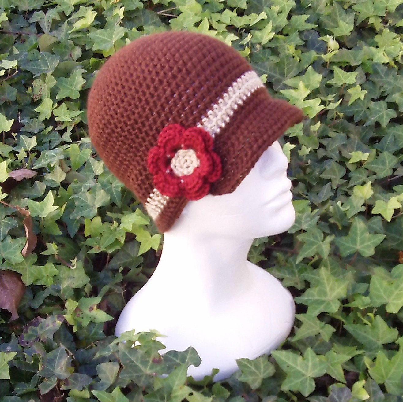Handmade Flower Beanie Custom Choose your own size and