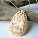 Elephant Necklace - vintage carved tea dyed bone elephant, natural leather cord, nature-inspired jewelry, tribal, eco fashion