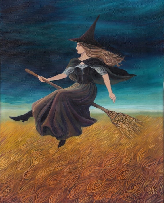 Barley Witch Victorian Pagan Goddess Art Print