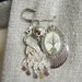 Surreal Art Brooch Pin , Silver Shawl Pin or Scarf Pin , Mixed Media Jewelry , Whimsical Jewelry
