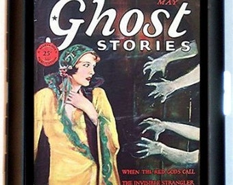 Ghost Stories Cigarette Case Business Card Case Wallet Spooky Haunted Spiritualism Spirit Ghost Dead Pulp Magazine Spiritualist