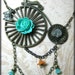 Steampunk Penny Farthing Brass Bicycle Necklace Victorian Vintage Inspired Clockwork Gears