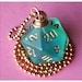 D20 Die Pendant - Dungeons and Dragons - Light Green Borealis - Teal Green Glitter Geek Gamer DnD Role Playing RPG