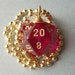 Dungeons and Dragons - D20 Die Pendant - Magenta Borealis - Geek Gamer DnD Role Playing RPG