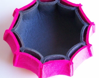 Sewing Pattern PDF - URCHIN 3mm Wool Felt Nesting Bowl Set