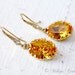Yellow Wedding Earrings - Bridesmaids Gift - Prom - Bridesmaids Earrings - Sunflower Swarovski Crystal Earrings - E103