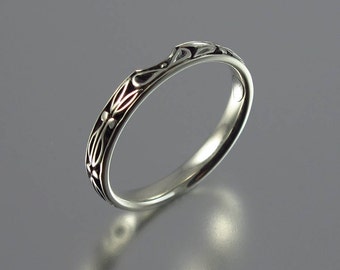 AUGUSTA silver wedding band