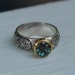 ALEXANDRIA ring with Alexandrite in 14K and silver