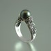 The ENCHANTED Tahitian Pearl 14K white gold ring RESERVED for D.
