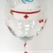 NURSE WINE GLASS - hand painted wine glass - personalized wine glass