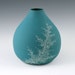 Vase Aqua - SALE Porcelain Pebble Vase in Aqua