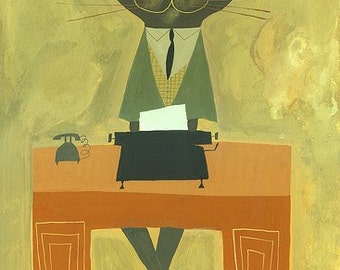 Working. Limited edition print by Matte Stephens.