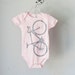 Vital bicycle, Infant one piece, pink, size 6-12 mo