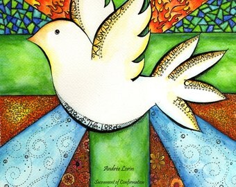 Personalized Confirmation Gift - Gifts of the Spirit - 8x10 art print