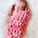 PDF Crochet Pattern Newborn Prop Sock/Cocoon For Bulky to Super Bulky Yarns Great Photography Prop