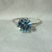 Ring - Alexandrite color change blue to pink 7.5mm eco-friendly sterling silver and lab stone - Custom Made in your Size