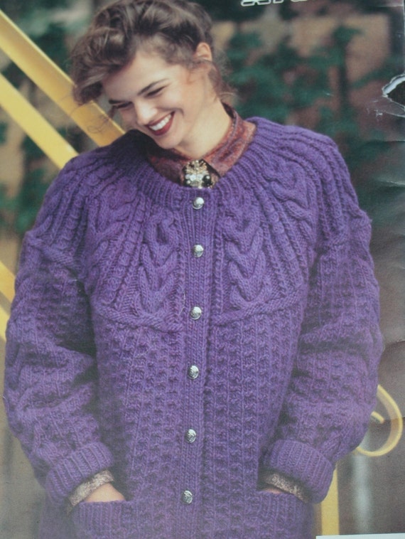 Sweater Knitting Patterns Quick Knit Patons 663 Women Men