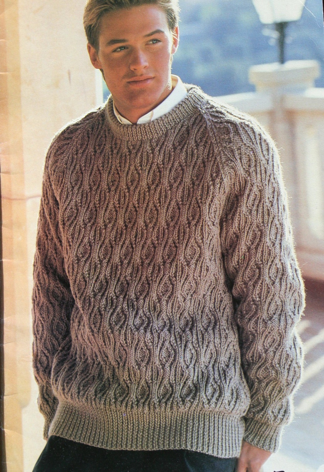 Free Knitting Pattern Mens Cardigan Sweater - Mike Natur