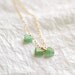 RESERVED PRIORITY SHIP Young at Heart - light green aventurine cluster necklace - tiny charm jewelry stocking stuffer