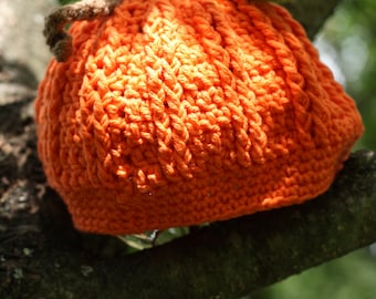 Pattern for a Crochet Little Pumpkin Hat Photo Prop PDF Instant Download Fall Halloween Garden
