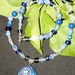 Moon Goddess in Blue Necklace - Pagan, Wicca, Witchcraft, Divine Feminine - Glass, Stone, Vintage Beads