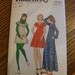 vintage Butterick 6890 pattern - 1070s Young Junior Teen Boho Dress