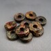 Mykonos Beads 8mm Autumn Rust Glaze Spacers Greek Beads Ceramic Beads Naos
