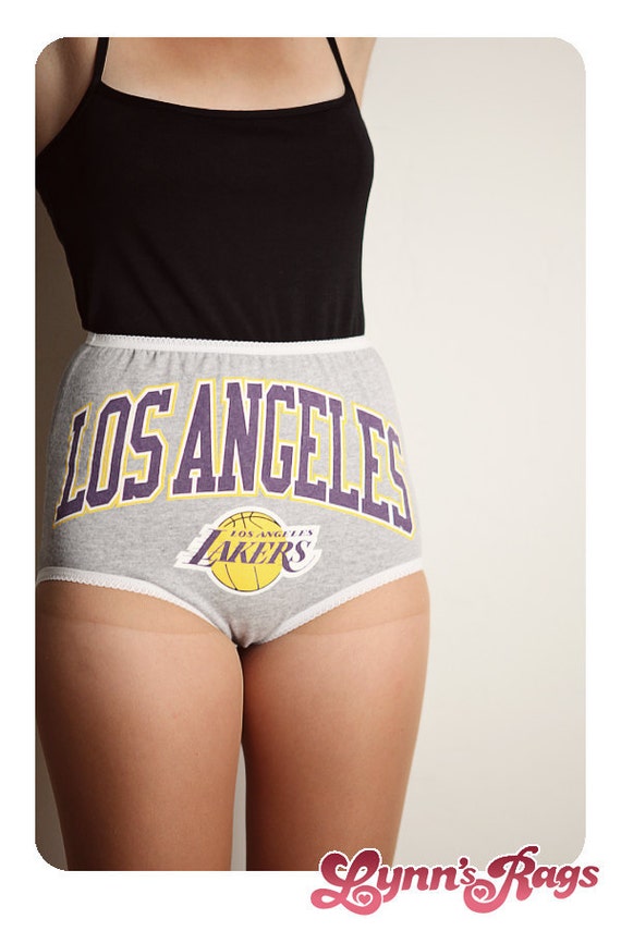 Los Angeles LAKERS Basketball High Waisted UNDERWEAR Gray