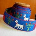 Vintage Embroidered Sewing Trim, Noveltry Trim, Woven Trim, Cotton Jacquard Trim, Sewing Notions, Dog Trim, 2 Yards, One Inch Wide, Yardage
