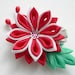 Poinsettia - Fabric Flower Hair Clip