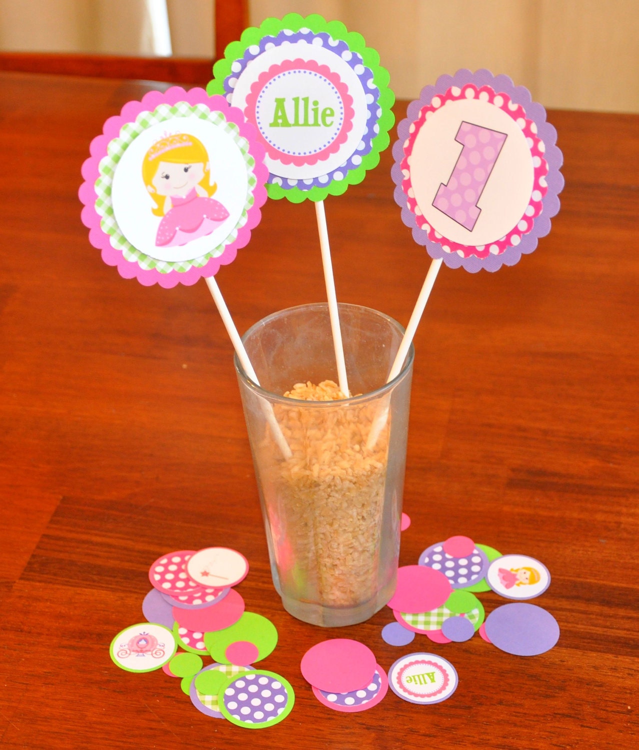 Princess Centerpieces. Centerpiece. Princess. Personalized.